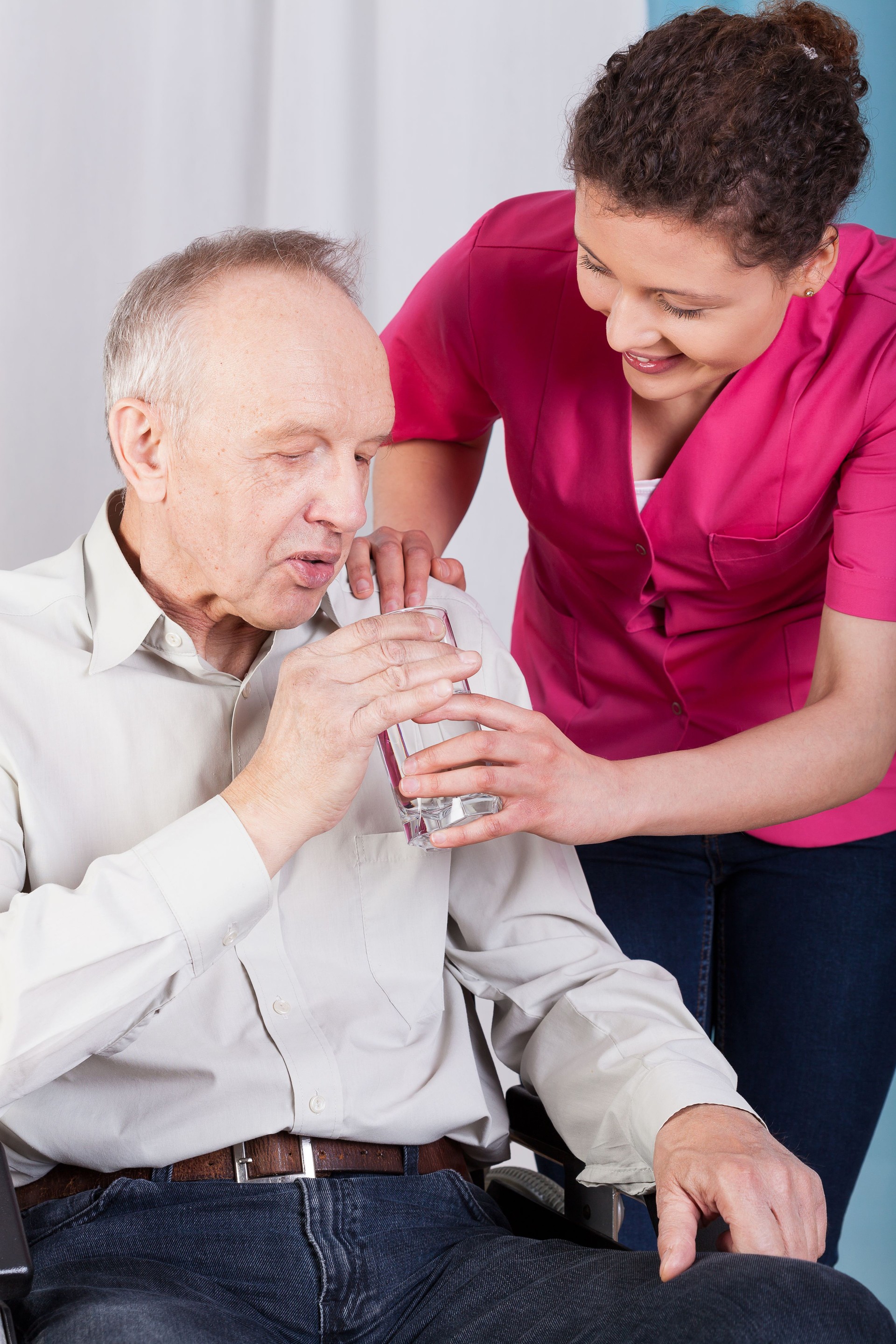 Senior and helpful nurse